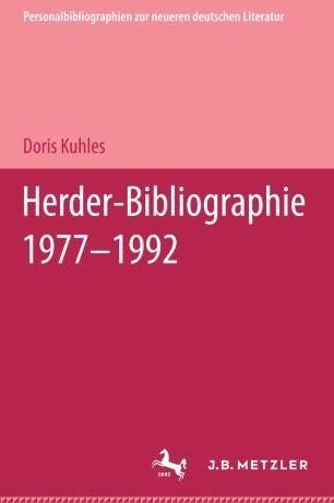 Herder-Bibliographie 1977–1992