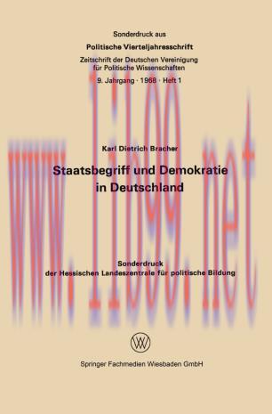 Staatsbegriff und Demokratie in Deutschland